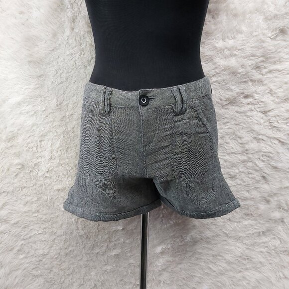 Guess Jeans Womens Gray Linen Blend Flat Front Shorts Size S - Picture 1 of 8